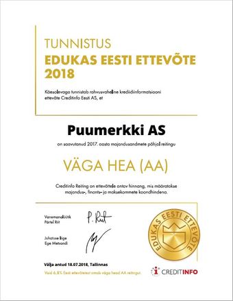 Edukas Eesti ettevõte 2018